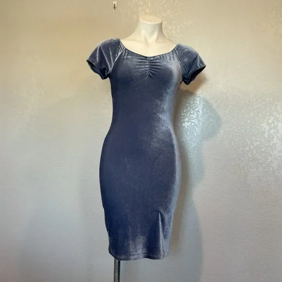 Ultra Flirt | Dresses | Ultra Flirt Ruched Bodycon Sweetheart Velvet Dress  S | Poshmark